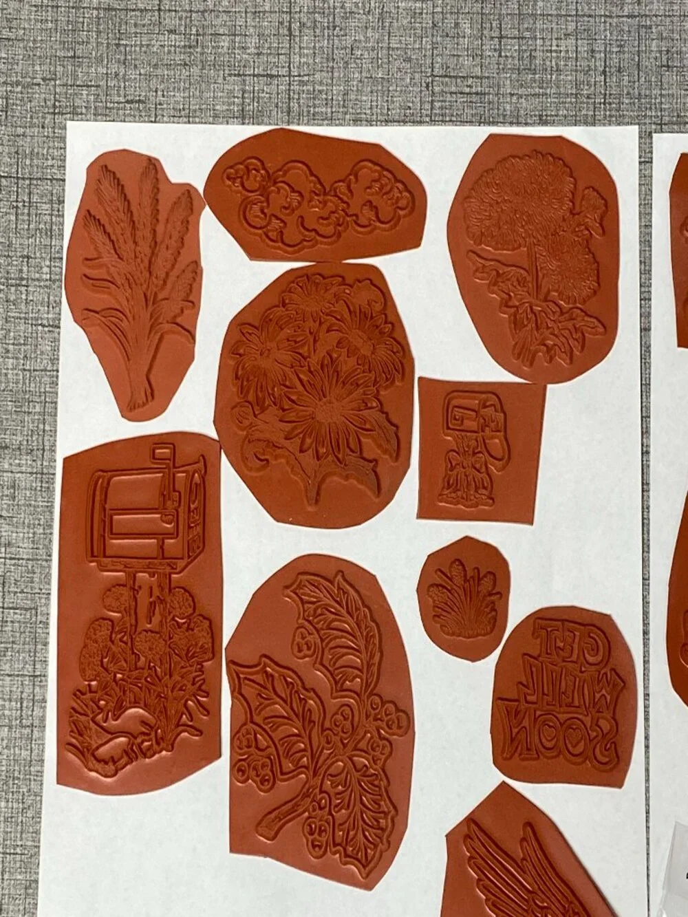 NEW VTG Rubber Cling Stamps Mixed Theme NEW OLD STOCK 15pc Lot